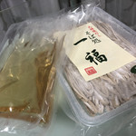 Sobadokoro Ippuku - 今回購入した塩出汁のお蕎麦