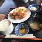 姫松屋 - カキフライ定食