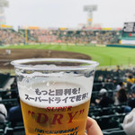 Tanpopo - 甲子園では、かわいいギャルからビールを注いでいただきご機嫌。しかし、寒すぎました(＞＜)