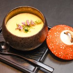 Seasonal chawanmushi using Okukuji eggs