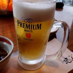 Sharaku - 生ビール480円→180円(ハッピー泡ー)