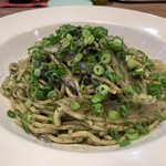 ナナイロパスタ - 釜揚げしらすと立川ウドの和風海苔パスタ ～海苔を練り込んだスパゲティ～ 1,080yen