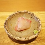 天ぷら たけうち - 石垣鯛、鮎の魚醤かけ