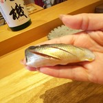 天ぷら たけうち - 天草の小鰭握り