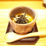 天ぷら たけうち - しらすと摘み海苔の茶碗蒸し