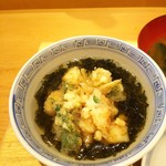 天ぷら たけうち - ホタテや海老や烏賊がいっぱい