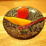 天ぷら たけうち - マンゴーと苺