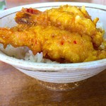 あけぼの食堂 - 天丼 横から