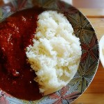 桜蔵 - チキンカレー+エダムチーズは700円