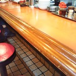 丸吉飯店 - カウンター席(2019年4月26日撮影)