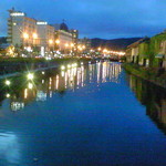 おたる 旭寿司 - 夜の小樽運河