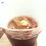 くろぎ - 【2011.11.15】先附：京都産赤ずいきの吉野煮