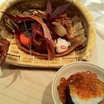 くろぎ - 【2011.11.15】いくら寿司、ばちこ、柿ナマス、柿玉子、丸十