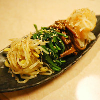 焼肉 銀座コバウ 特別室 - ナムルの盛り合わせ