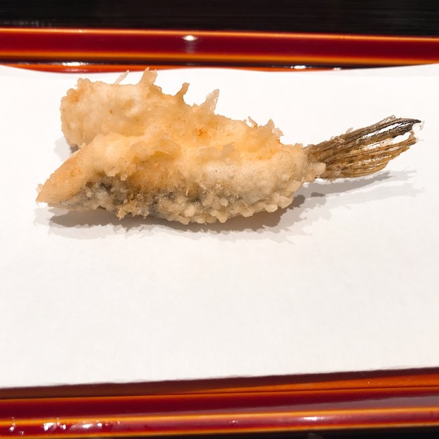 感嘆の揚げ技術 ただ 猫舌の私にはつらかった By セルジ てんぷら 近藤 こんどう 銀座 天ぷら 食べログ