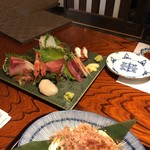 Iroriyaki To Soba No Mise Ueda - お造りの盛り合わせと 5食限定！手作りざる豆腐