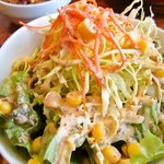 Cafe narumari - 牛すじの煮込み定食につく「サラダ」