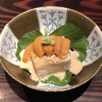 野口太郎 - アーモンド豆腐 雲丹