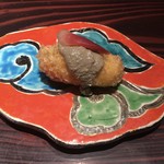 野口太郎 - 毛蟹・黒トリュフのクリームコロッケ 茗荷