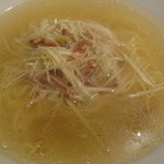 新中国料理 HARAKAWA - ここから11/12/○・・・あっさり！葱とチャーシューの細切り汁麺