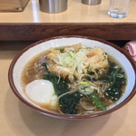 そばの神田 東一屋 - 朝そば＋えびかき揚げ！