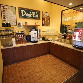 豊富な種類のドリンクバー