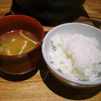 魚匠 銀平 道頓堀店 - ご飯と豚汁