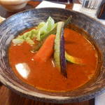 らっきょ - とんかつと野菜のスープカレー