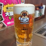 道とん堀 - 生ビール。