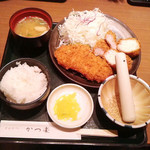 Tonkatsu Katsuraku - ミックスフライ定食C