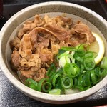 麺処 綿谷 - 肉ぶっかけ冷のハーフ_2019年4月