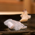 日本橋蛎殻町 すぎた - 2019.4 香川ミルクイ、東京湾ヒラメ