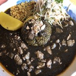 なんば - 黒カレーの「ポークザク切りキーマ」