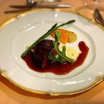 軽井沢ホテルそよかぜ - 国産牛フィレ肉のグリエ ヴァンルージュソース