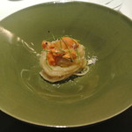 リストランテ カノフィーロ - ハースニップとウニ、冷製カペッリーニ