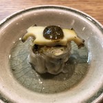 中国菜 火ノ鳥 - 鮑と海老の焼売 肝ソース