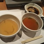 Megumi - 3種類の出汁。