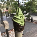 ICE LABO - コヤマアイス宇治抹茶(今だけココアワッフルコーン)2019/04