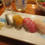 魚正 - 〆に握り軽め