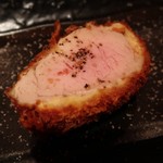 とんかつ マンジェ - 特ヒレ、この日は鹿児島の三味豚でした✨