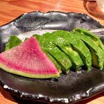 日本酒庵　吟の杜 - アボガド味噌漬け合掌