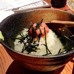 日本酒庵　吟の杜 - 〆の梅茶漬け昇天