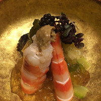 はらまさ - 鮑、車海老、帆立、うるい、すだちのジュレ