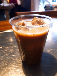 tonchuya - アイスコーヒー(コーヒー牛乳)