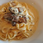 パスタ家POPO - 自家製ベーコンのカルボナーラ