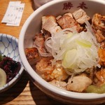 つけそば 神田 勝本 - チャーシュー丼