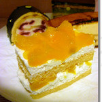 オレンジのショートケーキ
