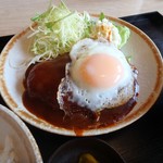 味処 いこい - 黒豚ハンバーグ定食