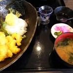 きずな - 海老天丼(10尾)全体図