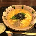 手打そば　まきの - 190121玉子とじあんかけそば1050円